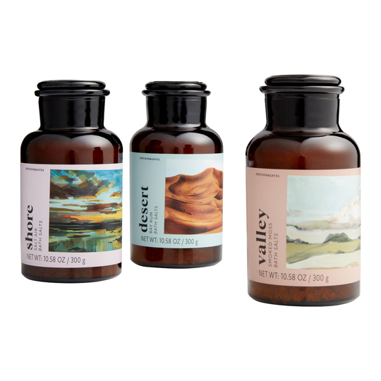 A&G Natural Landscapes Men's Bath Salts: Pink - Glass by World Market