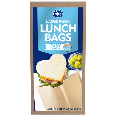 Kroger Large Size Paper Lunch Bags - 50.0 ea
