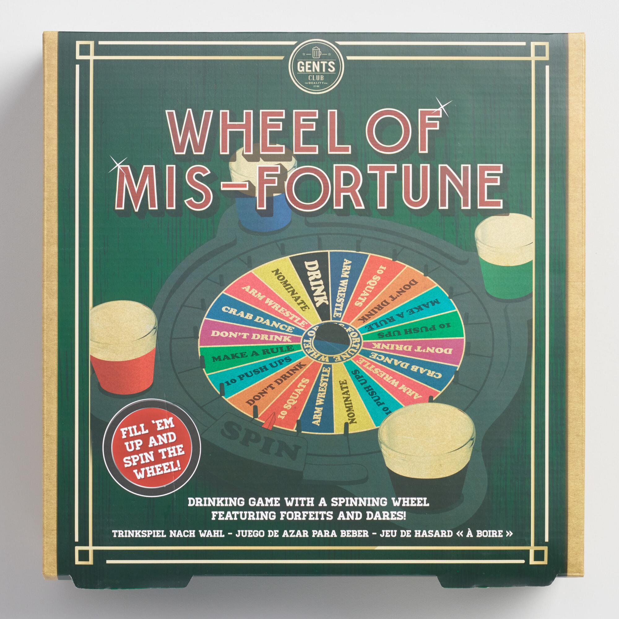 Wheel of Misfortune Drinking Board Game by World Market