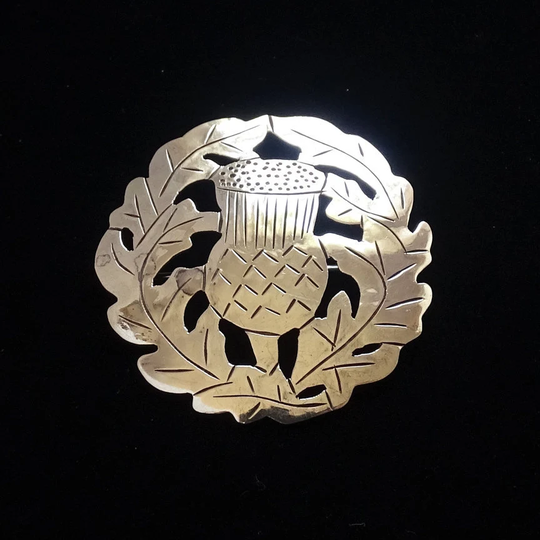 Vintage Arts & Crafts Stavre Gregor Panis Sgp Sterling Silver Thistle Pin Brooch
