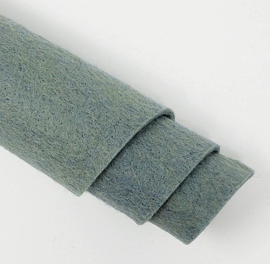 Hand Washed Merino Wool Blend Felt 9"x12" Sheets Storm Clouds Color