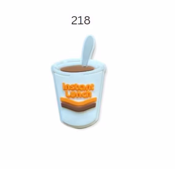 Soup #218 Shoe Charm ~ Instant Soup