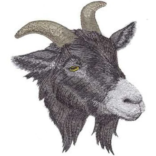 Pygmy Goat Embroidered Patch | 44 4.9" X 5.7" Free USA Shipping