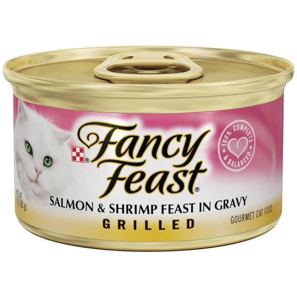 Fancy Feast Grilled Salmon & Shrimp Feast In Gravy