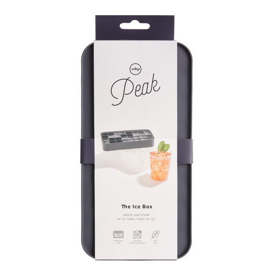 Peak Ice Box Tray and Storage Bin: Gray - Plastic by World Market
