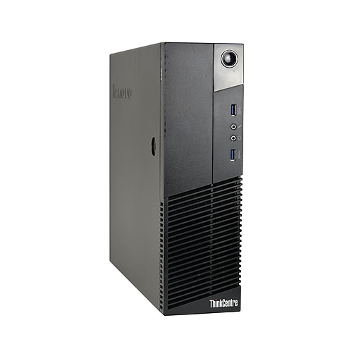 Lenovo M93P Refurbished Small Form Factor Desktop Computer, Core i5-4570 3.2Ghz, 8GB Memory, 2TB HDD, DVDRW, Win10P64