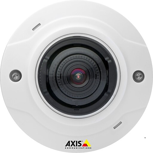 Axis Communications 0516-001 Wired Fixed Dome Network Camera, White