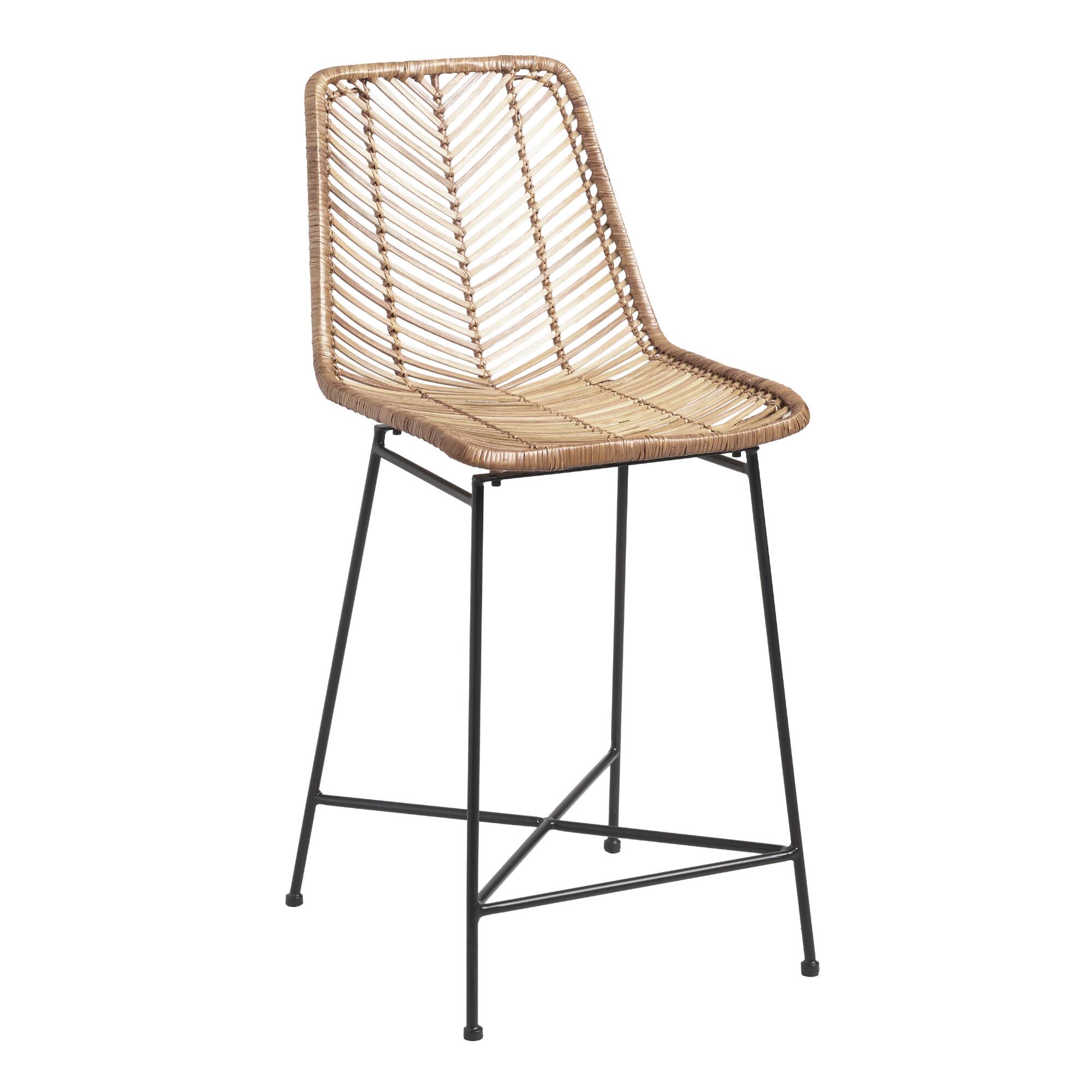 Natural Wicker Loren Counter Stool by World Market