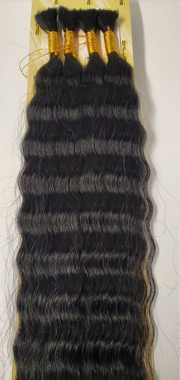 Human Hair Premium Blend Wet & Wavy; Super French Bulk; Braiding Hair; For Women; Janet