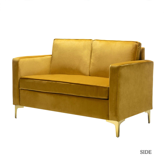 14 Karat Home Casual Mustard Polyester/Blend Sleeper in Yellow | SFMSY0083-MUSTARD