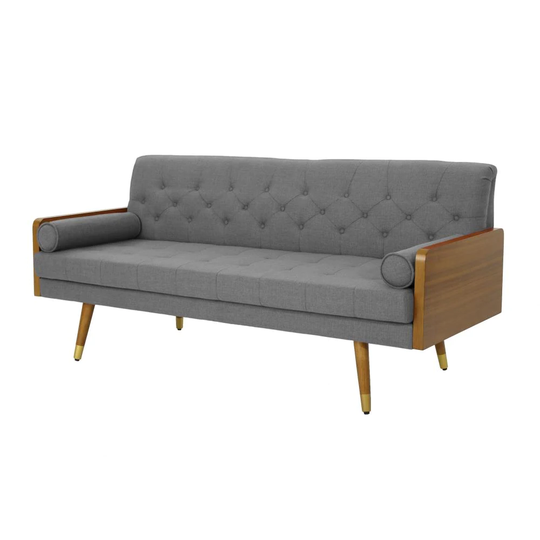 Best Selling Home Decor Jason Midcentury Gray Polyester/Blend Sofa | 305139