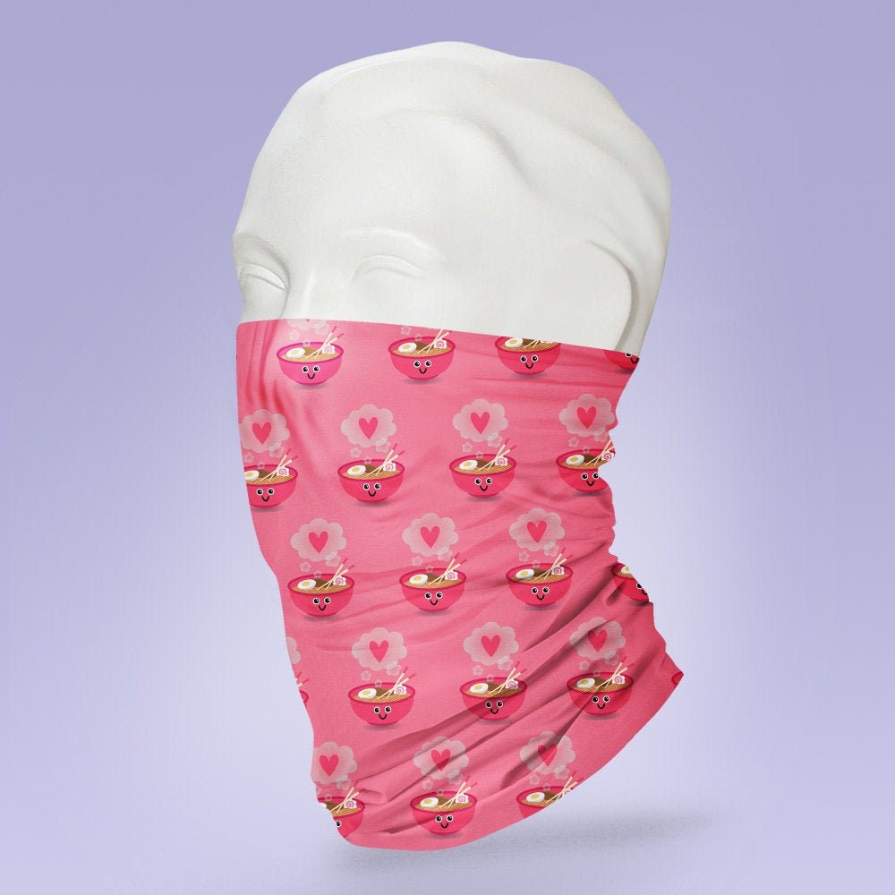 Washable & Reusable Japanese Ramen Themed Mask - Face Buff Snood