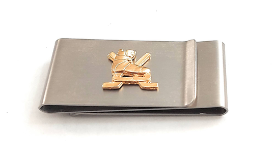 Hockey 2 Side Stainless Steel Money Clip/P22
