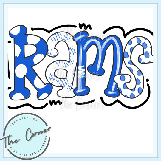 Rams Heat Press Transfer - Go Mascot Htv Transfer - Football Team Sublimation Ram Shirt Transfer
