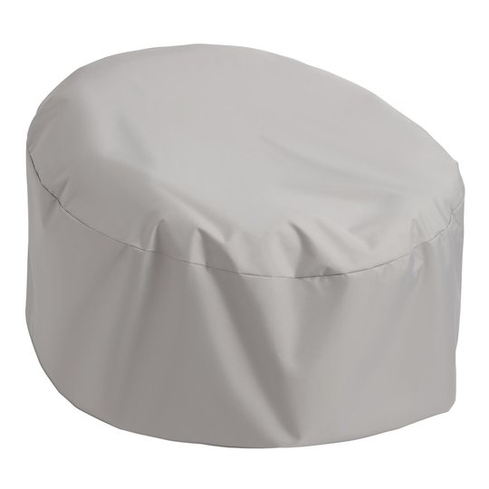 Outdoor Patio Papasan Chair Frame Cover: Natural - Fabric by World Market