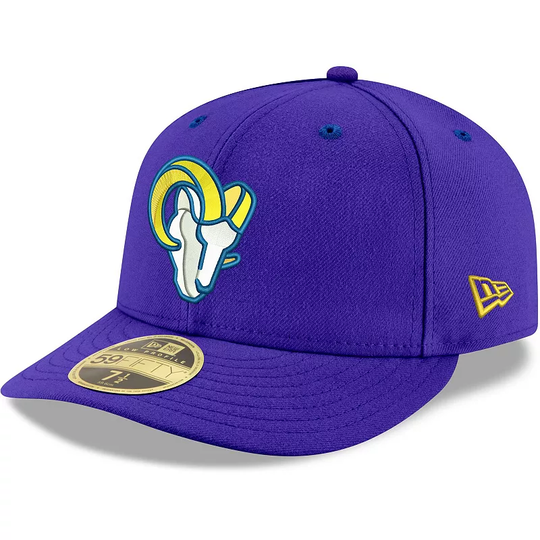 Men's New Era Royal Los Angeles Rams Omaha Low Profile 59FIFTY Fitted Team Hat, Size: 7, LAR Blue