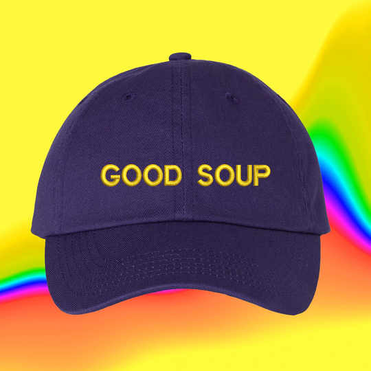 Good Soup Hat | Girls Driver Cap Embroidered Cotton Adjustable Dad