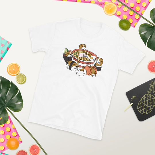 English Bulldog Ramen Sushi T-Shirt, Dog Shirt, Funny Gift