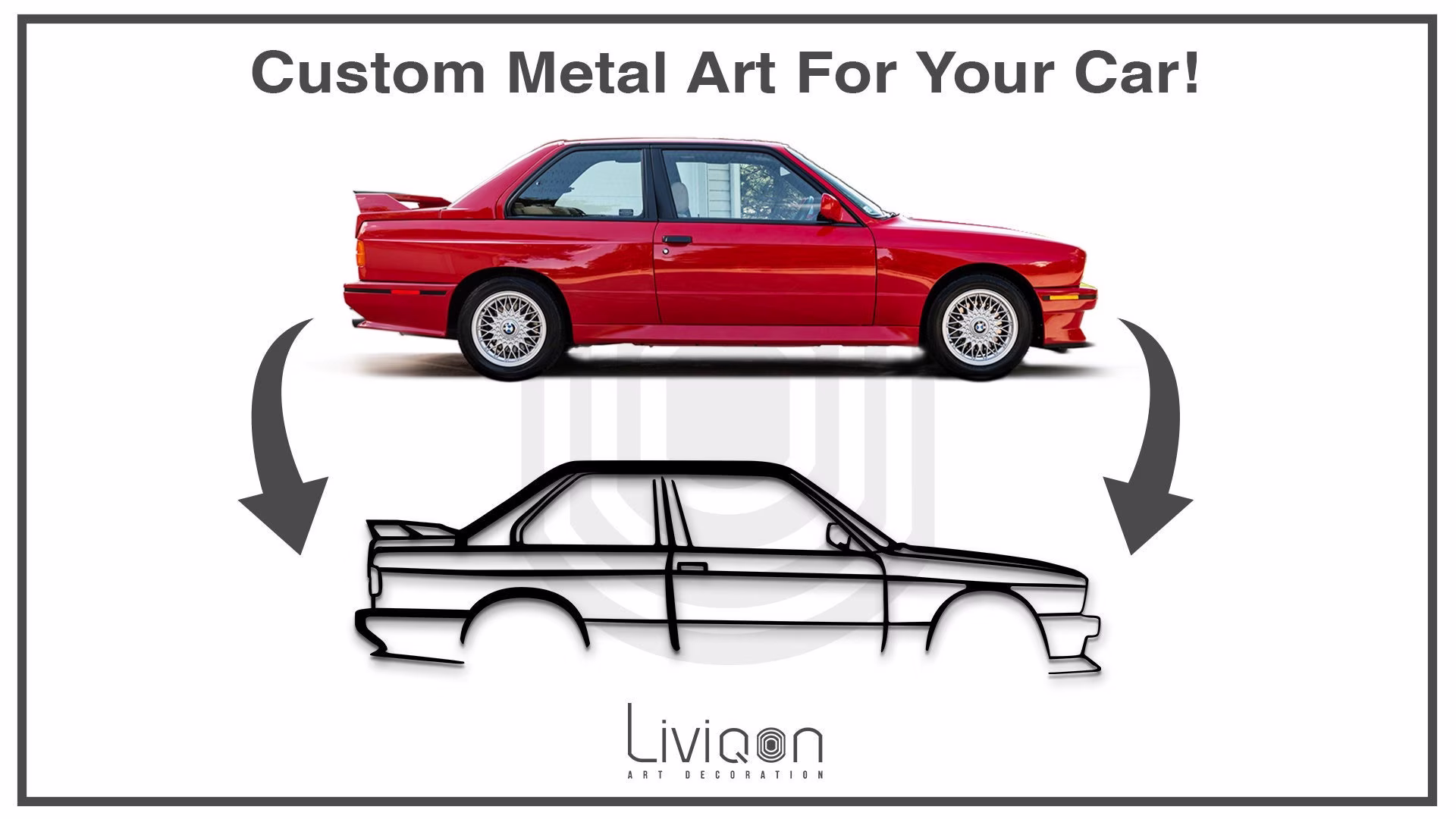 Your Own Car Custom Metal Silhouette Wall Art, Decor, Guy Gift, Lovers