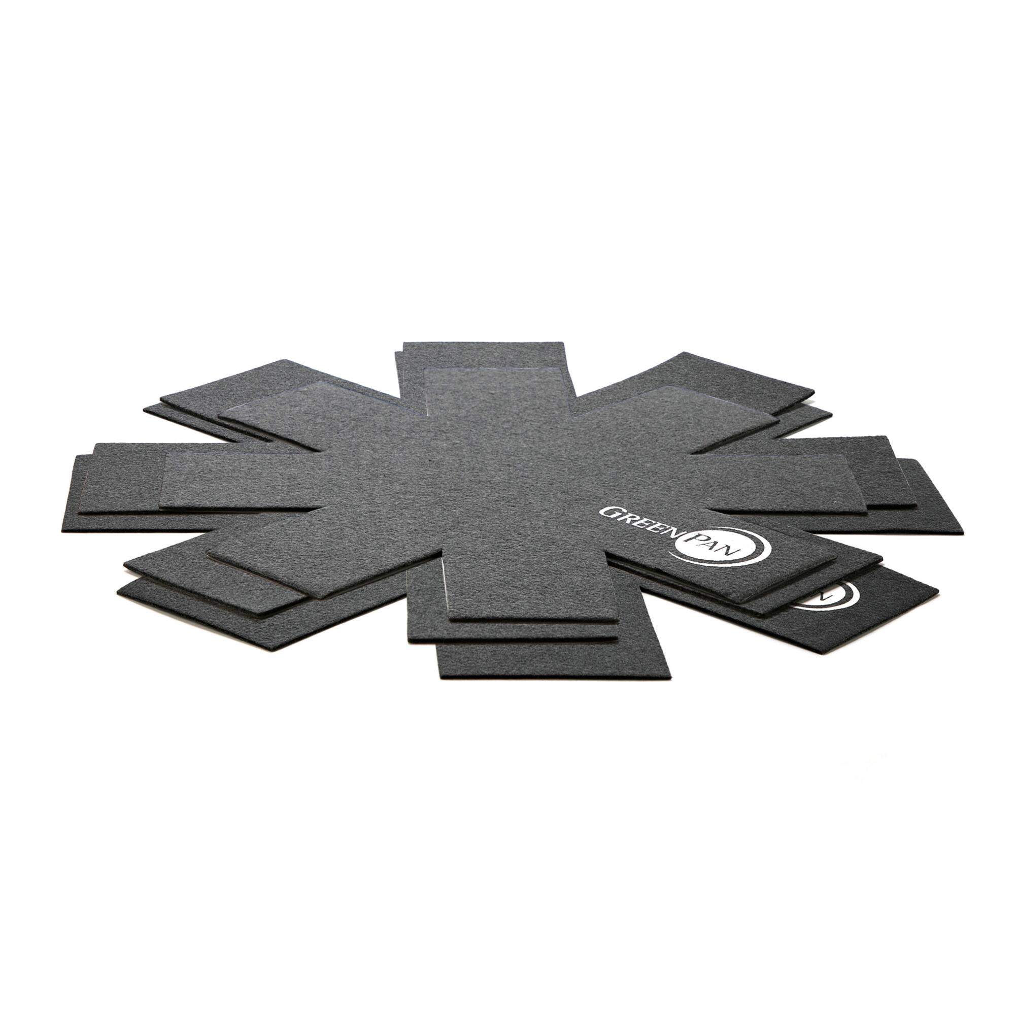 GreenPan Felt Nonstick Pan Protectors 3 Pack: Gray - Silicone by World Market