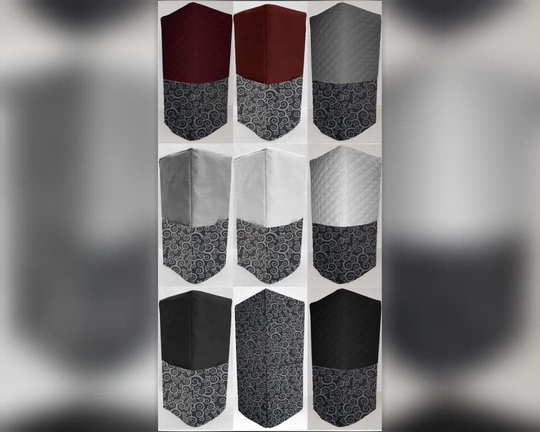 Black & Gray Scroll Damask Blender Cover | Sizing Chart Located in Item Details