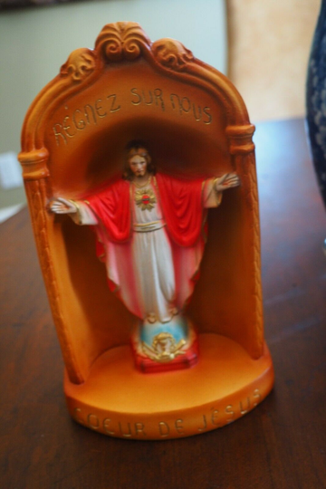 Hand Made Religious Statue Jesus Alter By The Nuns Of Quebec Canada