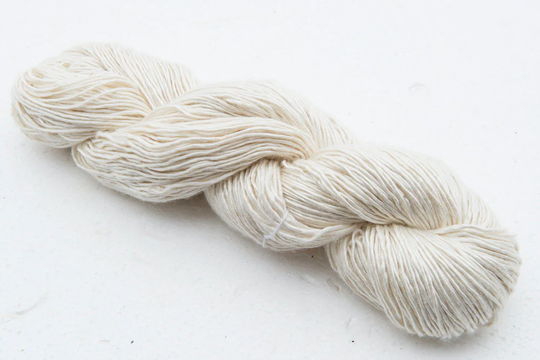100% Eri Silk Yarn, Deliciously White