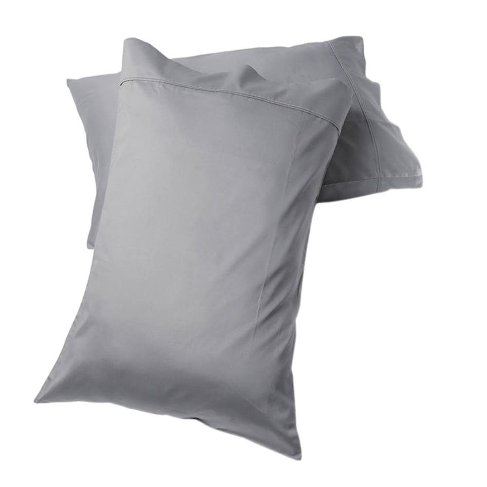 Fisher West New York 2-Pack fwny Light Grey Standard Cotton Polyester Blend Pillow Case in Gray | 810018901462