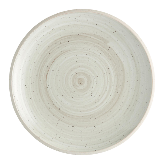 Ivory Speckled Wren Salad Plate: White - Stoneware by World Market