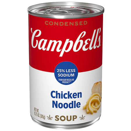 Campbell's Condensed 25% Less Sodium Chicken Noodle Soup - 10.75 oz