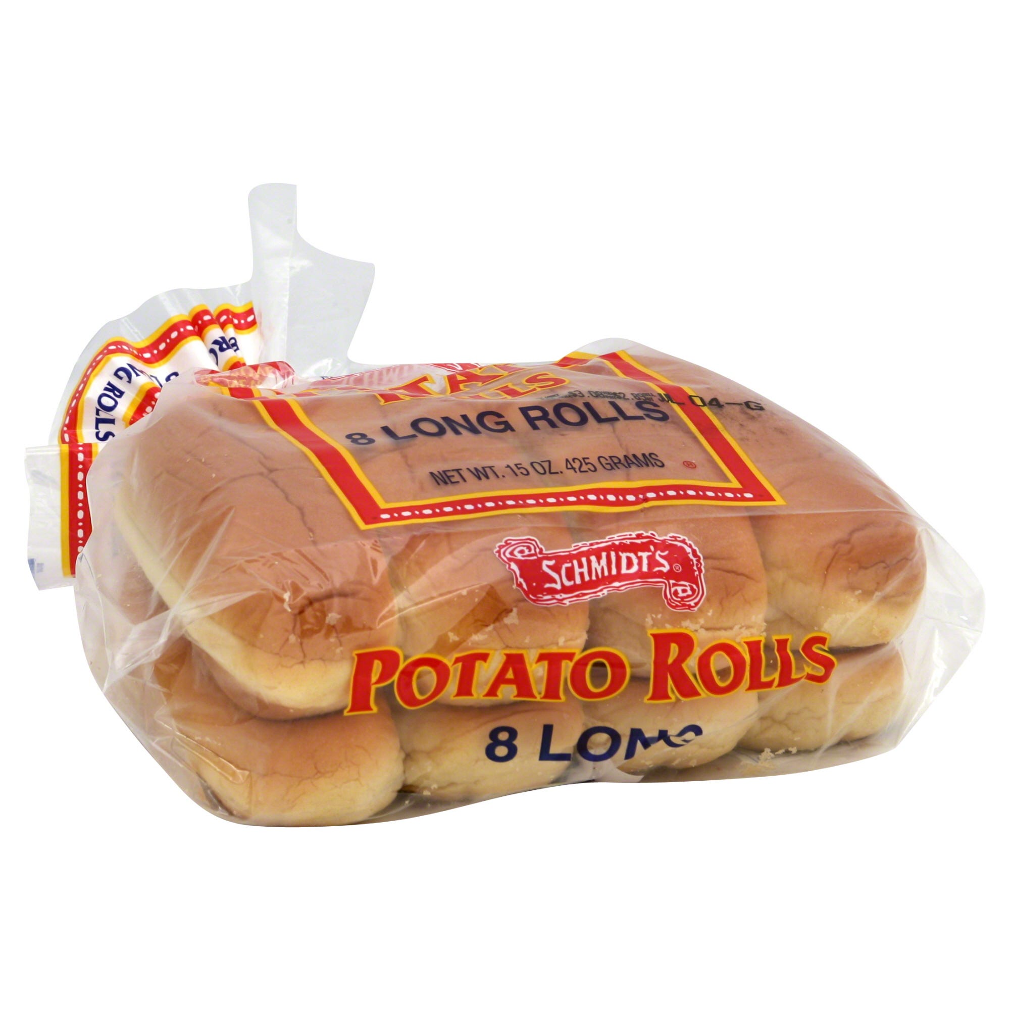 Schmidt Rolls, Potato, Long - 15 oz, 8 ct