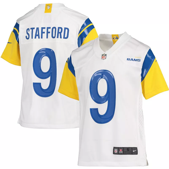 Youth Nike Matthew Stafford White Los Angeles Rams Game Jersey, Boy's, Size: YTH Large