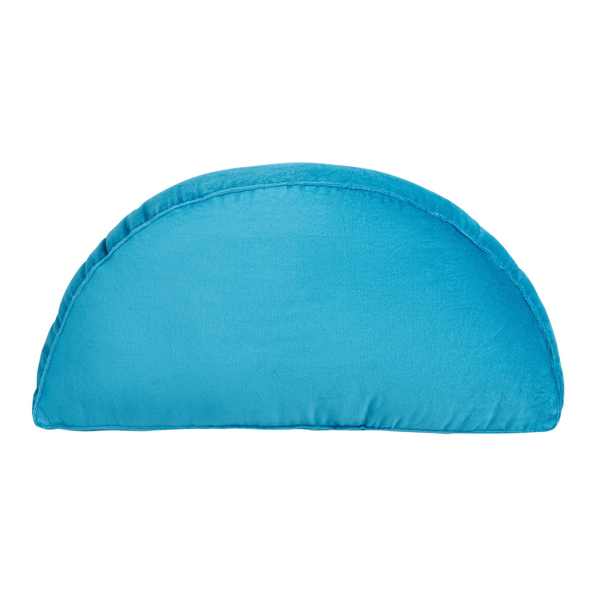 Crescent Shaped Velvet Pillow by World Market