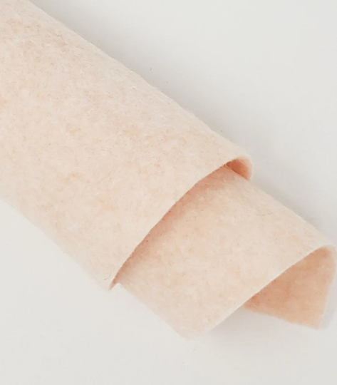 Hand Washed Merino Wool Blend Felt 9"x12" Sheets Wheat Fields/Skin Color