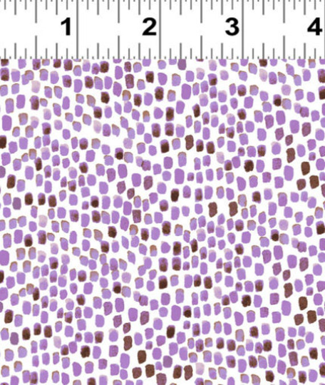 Paint Dots in Tonal Purple Blender From Dale Farm Collection By Rebecca Jones For Clothworks Fabric- 100% Cotton - You Choose The Cut