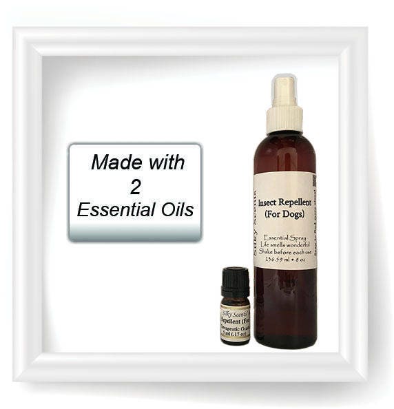 Insect Repellent | For Dogs Blend Set Of 2 - 5 Ml Collar Drops & 8 Oz Body Spray