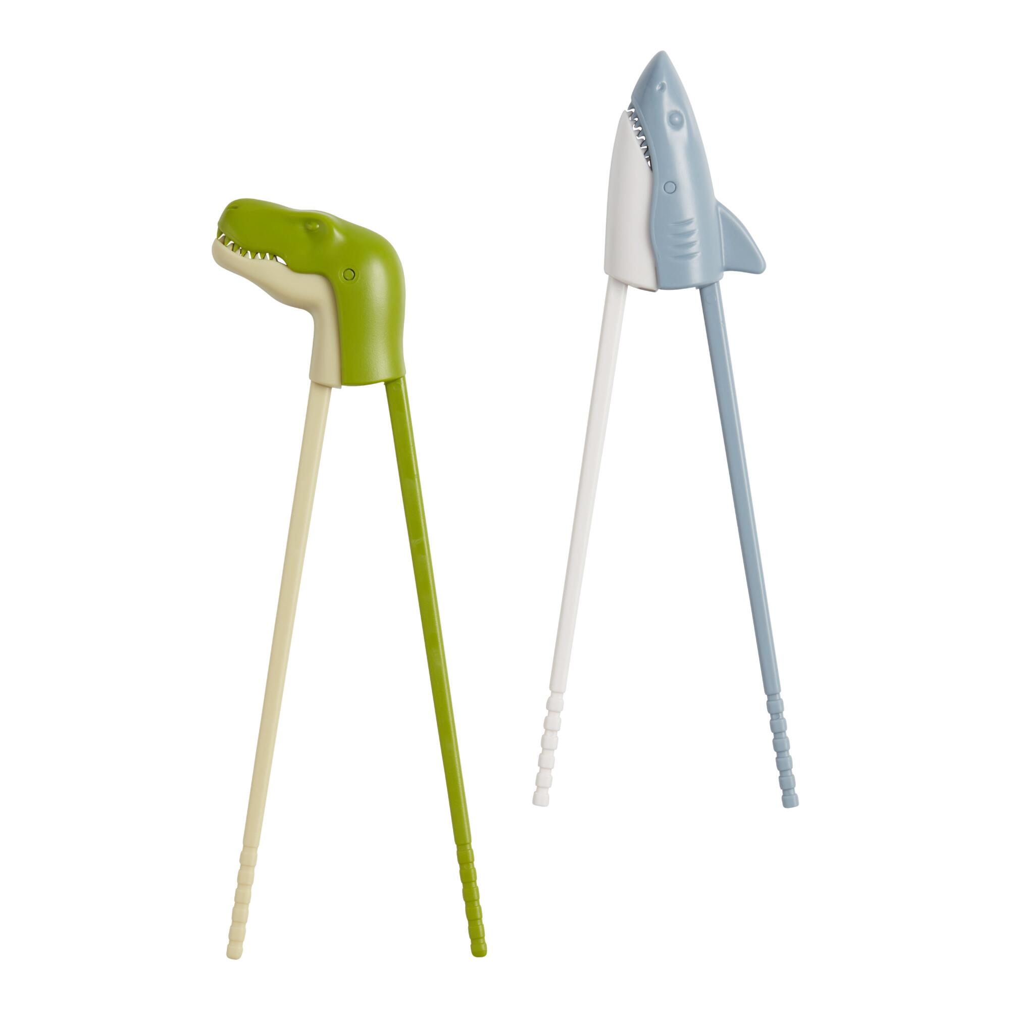 Fred Munchtime T-Rex and Shark Training Chopsticks Set of 2 by World Market