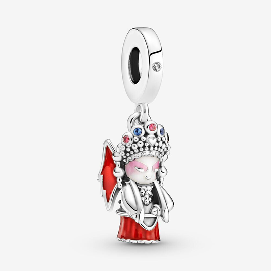 Peking Opera Doll Dangle Charm Pandora Bracelet 925 Sterling Silver Fashion Women Jewelry Charm, Pandora Charms, Charms For Bracelet