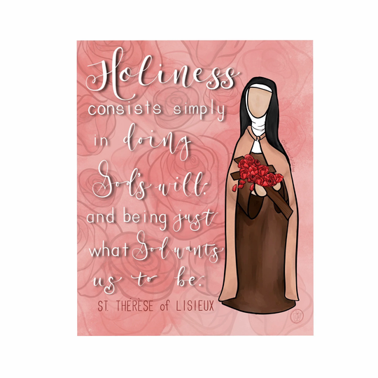 st. Therese Of Lisieux Art/Saint Quote