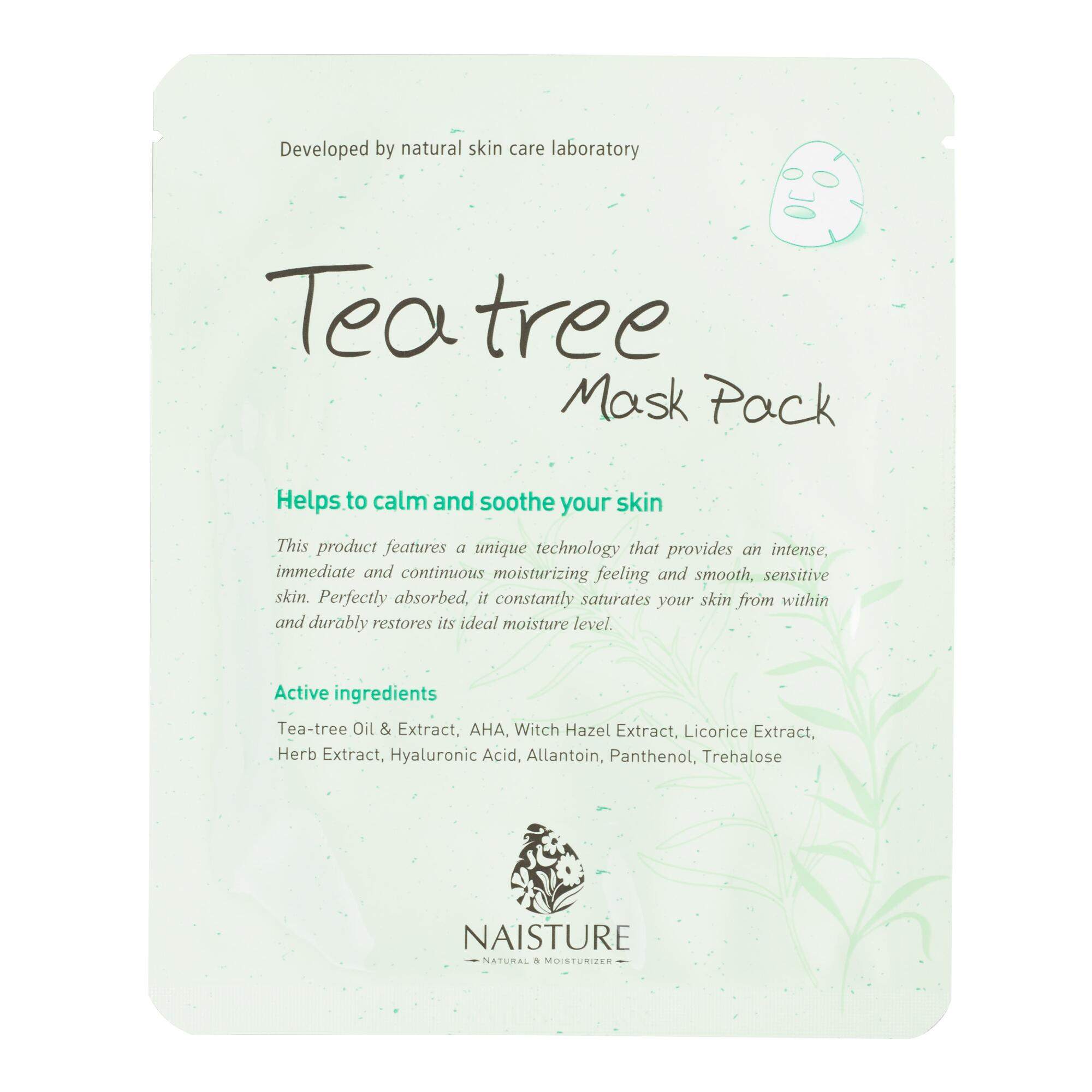 Naisture Korean Beauty Tea Tree Mask Pack Set of 2 by World Market