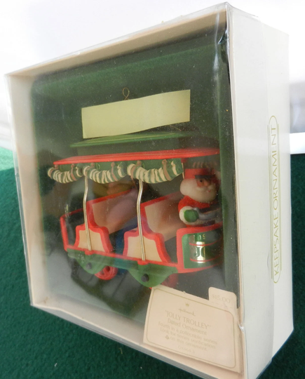 Hallmark 1982 Jolly Trolley Ornament