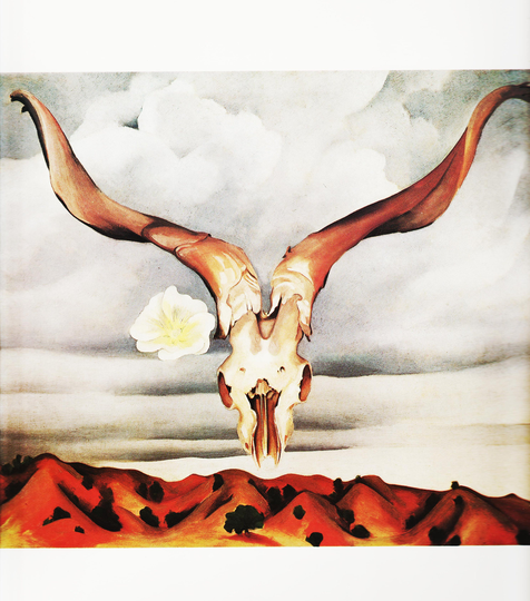 Western Landscape Vintage O'keefe Art Desert Scene "Rams Head" Southwest New Mexico By Georgia Okeeffe | 71