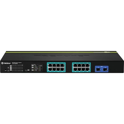 TRENDnet Manageable Gigabit Web Smart PoE+ Switch, 16-Ports (TPE-1620WS)