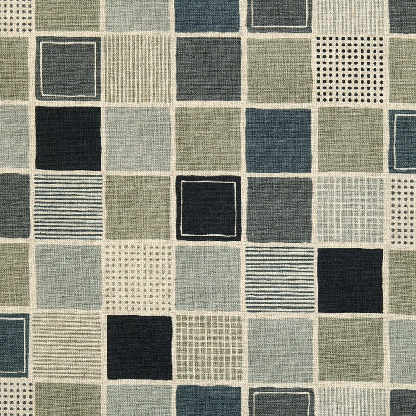Linen 1/2Y Japanese Cotton Blended Fabric/ Medium Weight High Quality Linen Half Yard 18x44 - Easy Patch Gray"