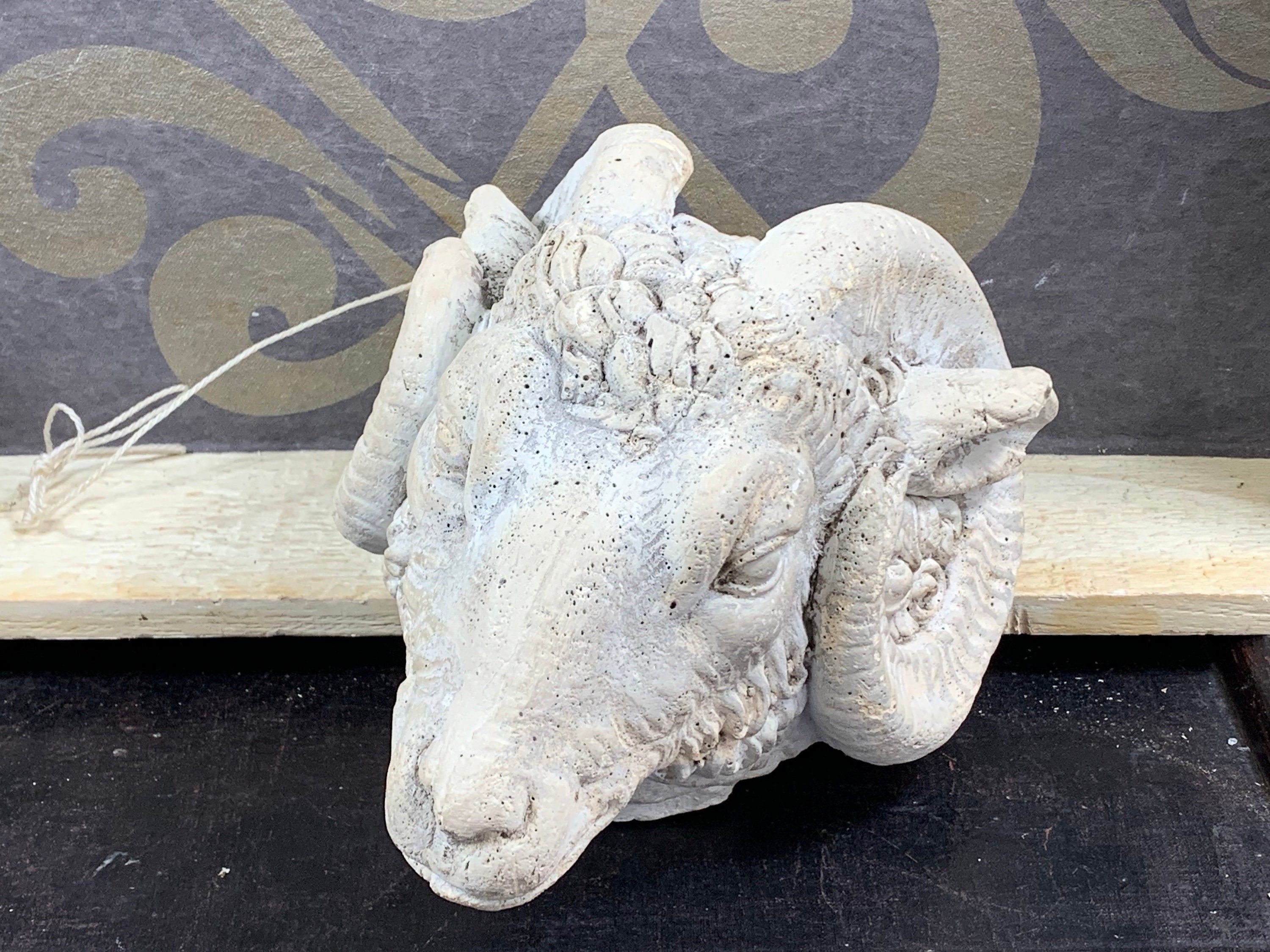 Vintage - Plaster Ornament Of A Ram