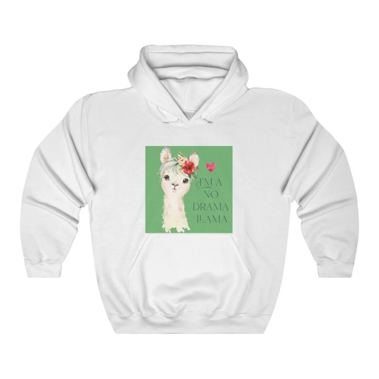 No Drama Llama Women's Unisex Heavy Blend Hoodie Sweatshirt
