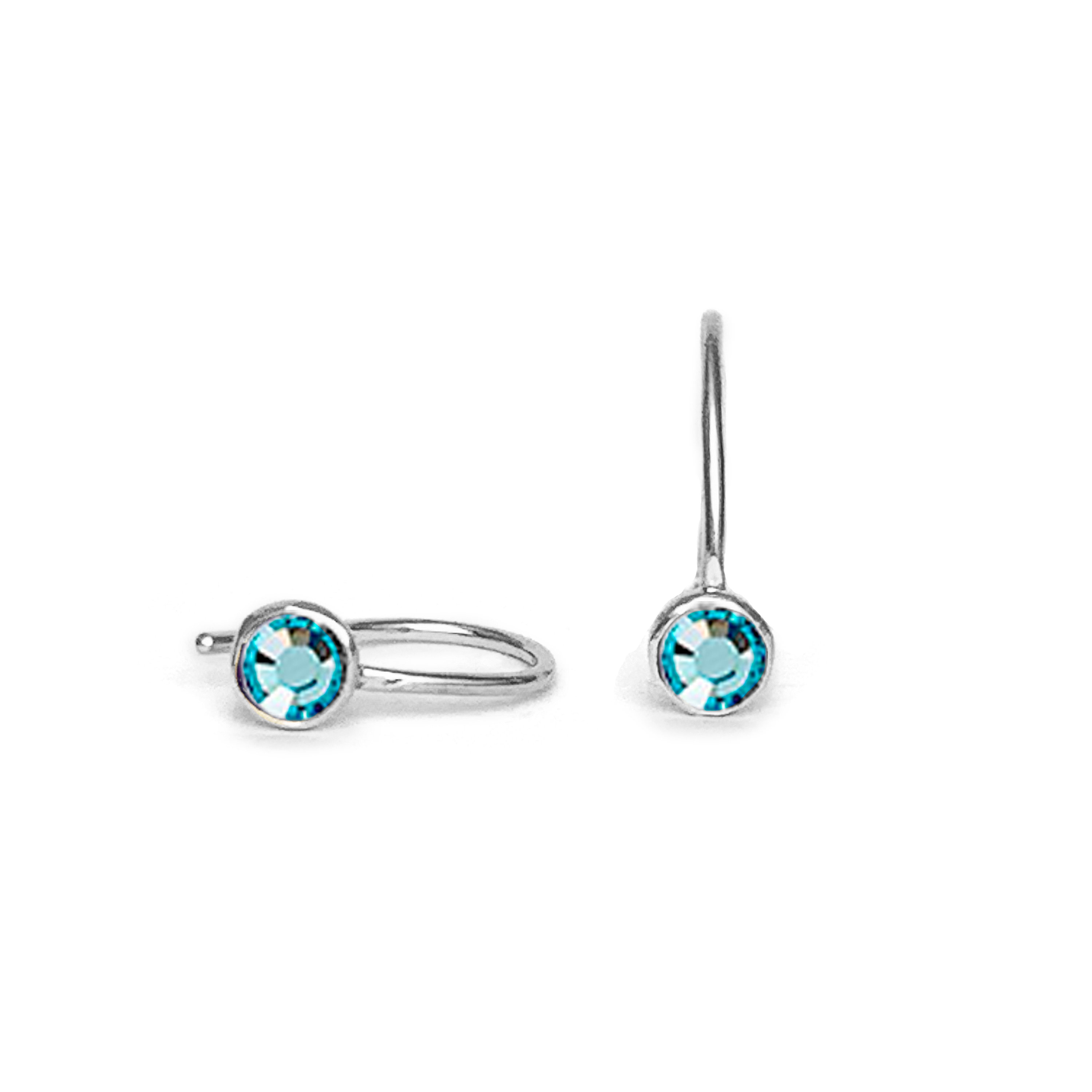 Swarovski Crystal, Aquamarine, March Birthstone, Aquamarine Earrings, Jewelry, Blue Swarovski, Gift For Her, Earrings