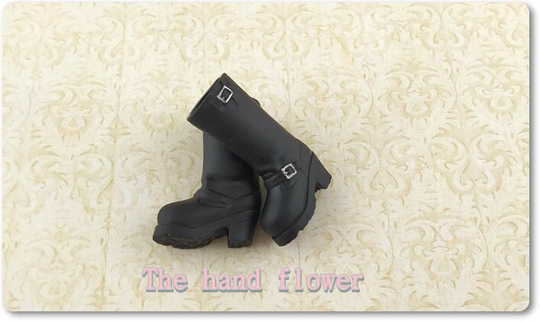 Blythe /Licca Shoes Black Boots
