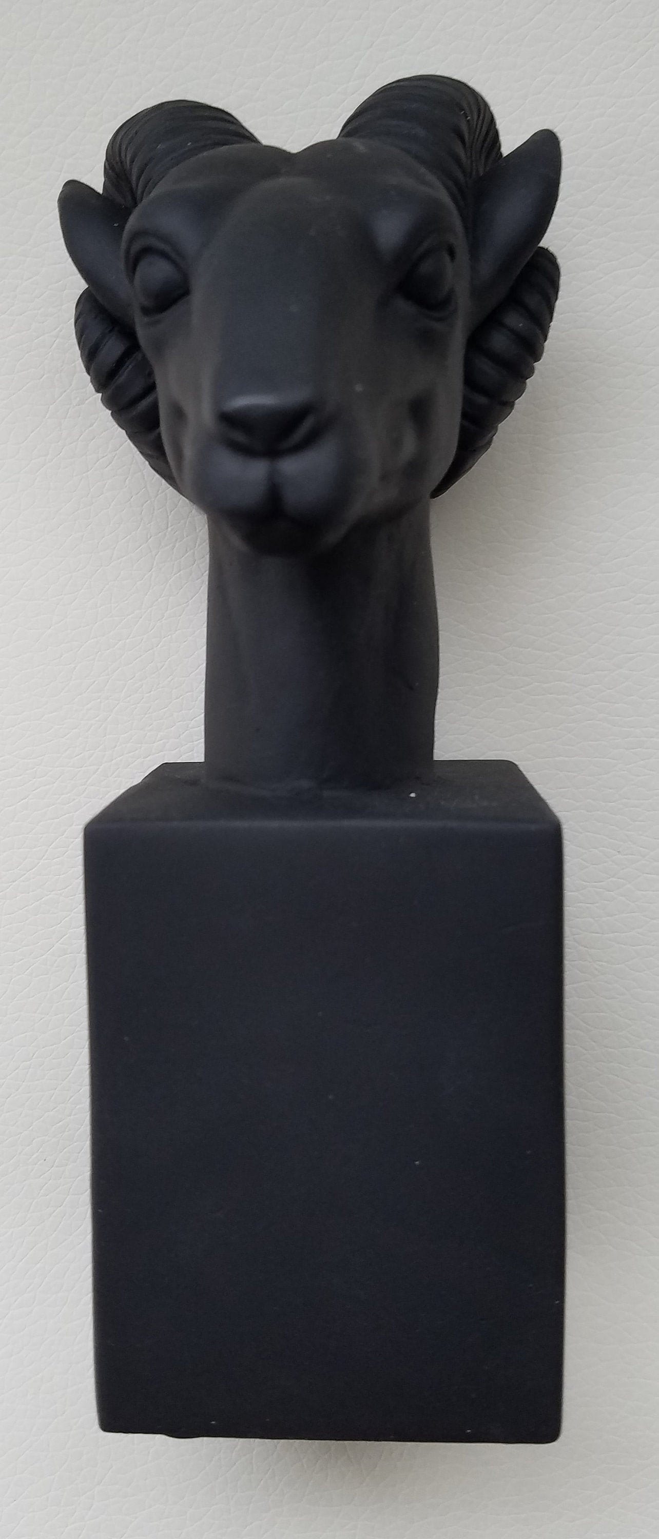 Black Ram Statue Hand Made Table Top Decoration