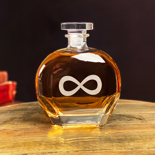 Infinity Whiskey Decanter, Blended Gift, Birthday Housewarming Gift